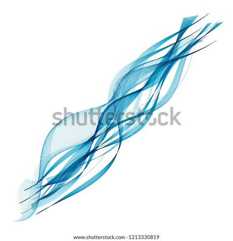 Abstract Smooth Color Wave Vector Curve Stock Vector Royalty Free