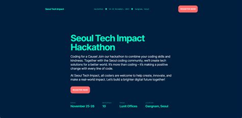 Seoul Tech Impact Hackathon 2023