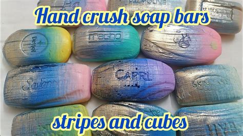 Royal Blue And Gold Crunchy Cubes And Stripes Hand Crush