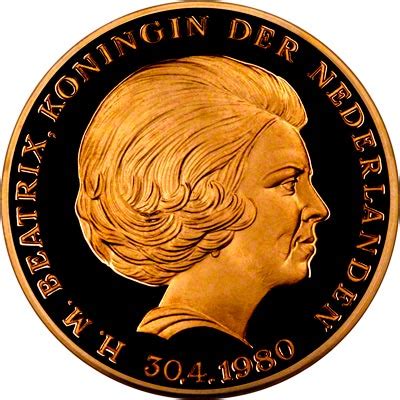 Netherlands Queen Beatrix Gold Medallion