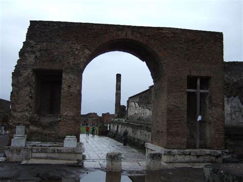 Looking South From Via Del Foro December Via Degli Augustali Is A