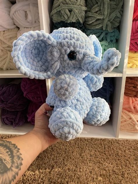 Crochet Chunky Elephant Crochet Pattern Ribblr Artofit