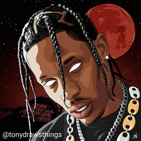 Travis Scott Astroworld Illustration Rhiphopimages