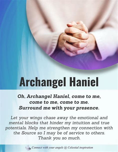 Prayer To Archangel Haniel Artofit