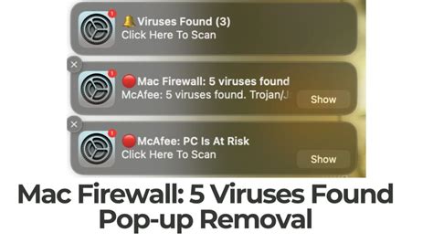 Mac Firewall 5 Viruses Found Pop Up Removal 5 Min