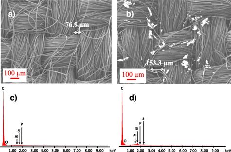 Sem Images At X From A A Pristine Electrode And B An Electrode