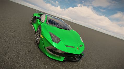 Lime Green Lamborghini Aventador 2022