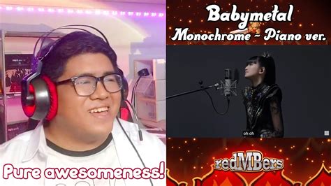 Reaction To Babymetal Monochrome Piano Ver On The First Take Youtube