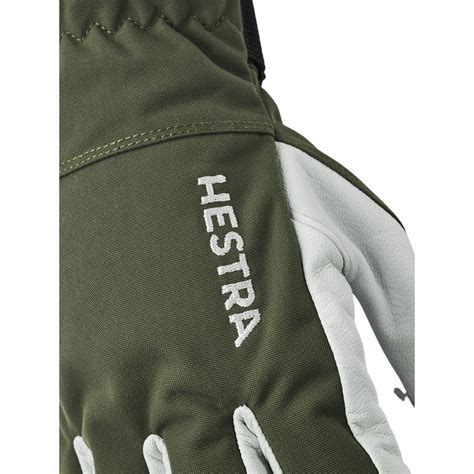 Hestra Army Leather Heli Ski Skihansker Olive