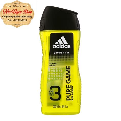 Sữa Tắm Adidas 3in1 Pure Game 250ml Chính Hãng Shopee Việt Nam