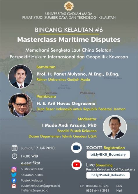 Bincang Kelautan Masterclass Maritime Disputes Memahami Sengketa