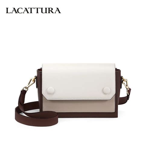 Lacattura Luxury Handbag Women Messenger Bag Designer Shoulder Flap