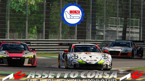 Assetto Corsa Monza Porsche 911 GT3 2018 Carrera Contra IA YouTube