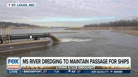 Army Corps Of Engineers Dredging Mississippi River To Maintain Passage