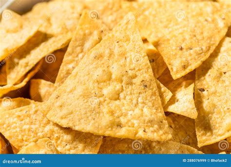 Homemade Triangle Tortilla Corn Chips Stock Image Image Of Crunchy