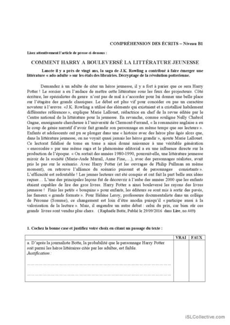 1 Litterature Français Fle Fiches Pedagogiques Pdf And Doc