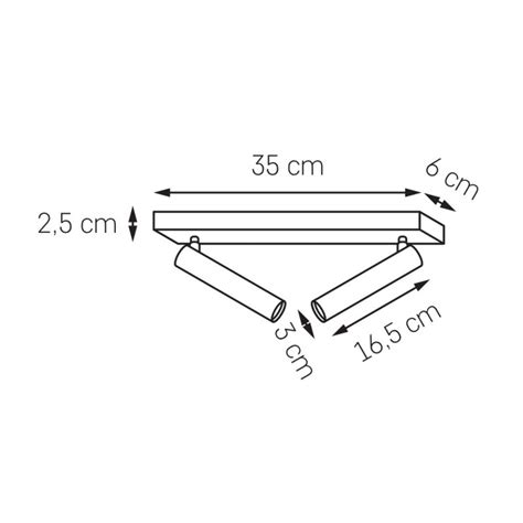 Biała lampa sufitowa ROLL 2 listwa ze zintegrowanym panelem LED 3000K