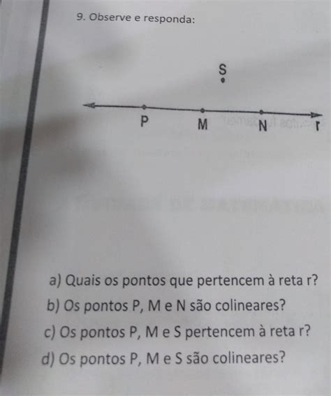 Atividades Sobre Ponto Reta E Plano Ano Guia