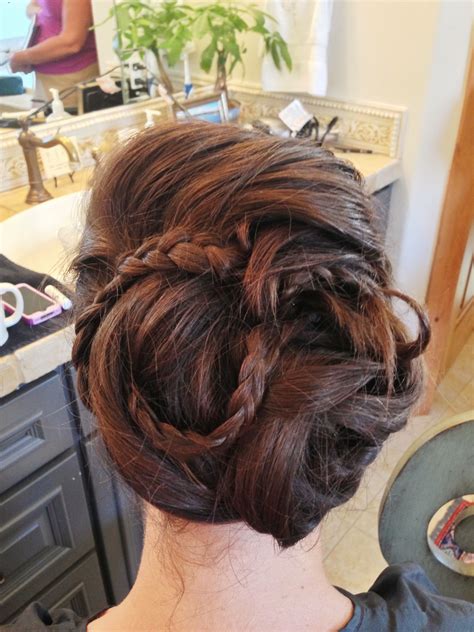 Wedding hair by Astacia #wedding #hair #braided #bun #braid # ...