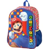 Suprema Acessórios Mochila Super Mario Vermelho 2024