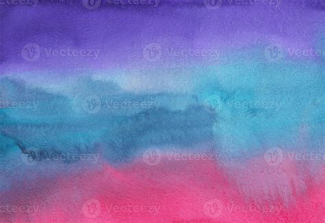 Watercolor Colorful Soft Stripes Background Deep Blue Purple Pink