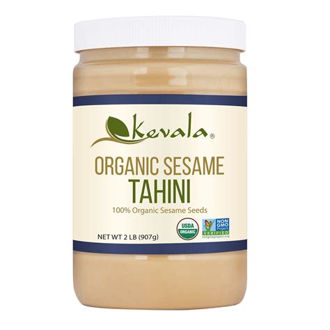 Kevala Organic Smooth Sesame Tahini Paste 32 Oz Walmart