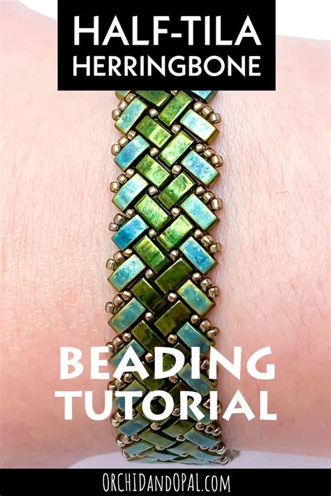 Half Tila Herringbone Beaded Bracelet Tutorial Beaded Bracelets