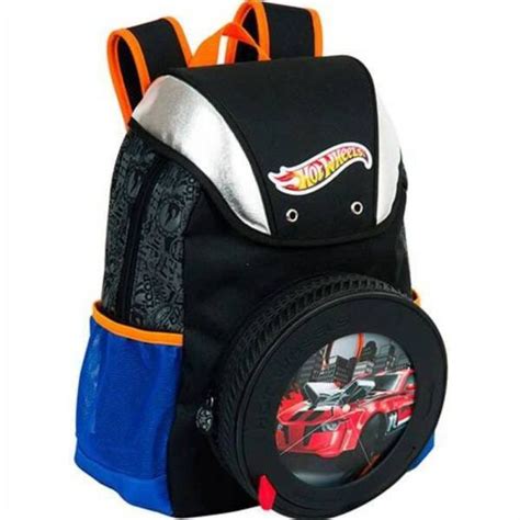 Mochila De Costa Infantil Hot Wheels Media 14Z Sestini MadeiraMadeira