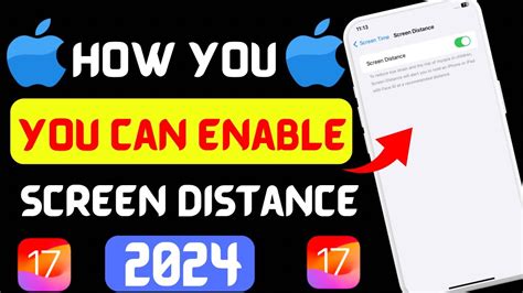 How To Enable Screen Distance On IPhone 2024 IOS 17 Turn On Screen