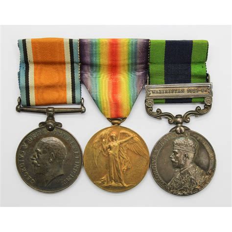 Ww British War Medal Victory Medal And India General Service Medal