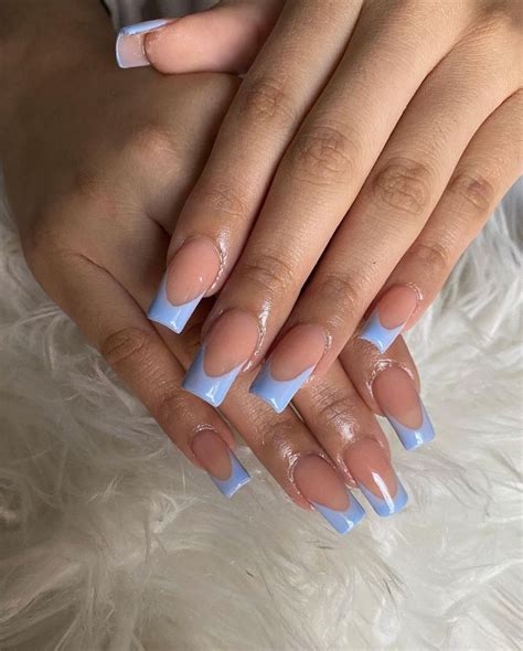 Nails By Daija Aryana On Instagram Baby Blue Frenchies