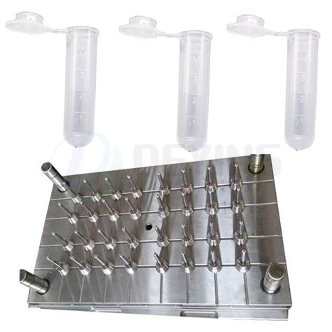 High Precision Multi Cavities Ps Pp Plastic Test Tube Injection Mould