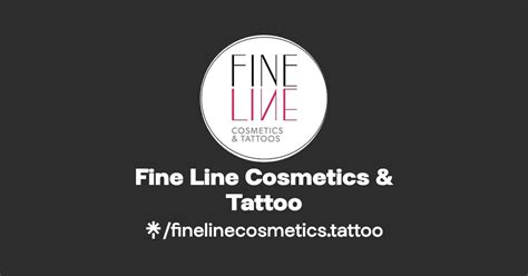 Fine Line Cosmetics Tattoo Instagram Facebook TikTok Linktree