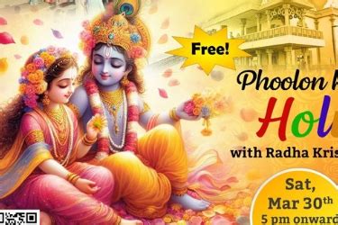 Holika Dahan And Phoolon Ki Holi By Radha Krishna Temple Of Dallas