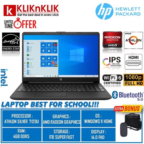 Jual Laptop Hp Amd Athlon Silver U Ram Gb Ddr Gb Ssd