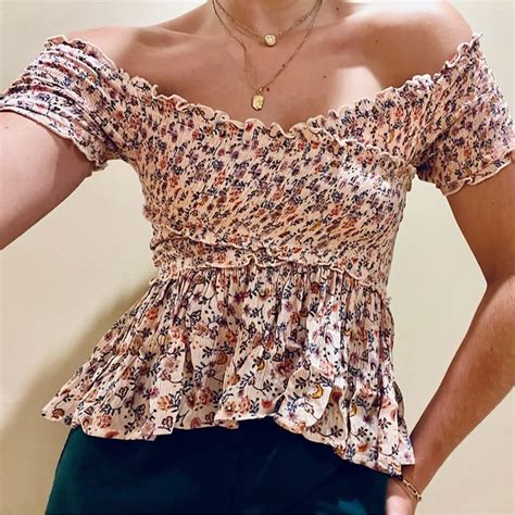 Patrons Of Peace Tops Patrons Of Peace Blush Floral Top Poshmark