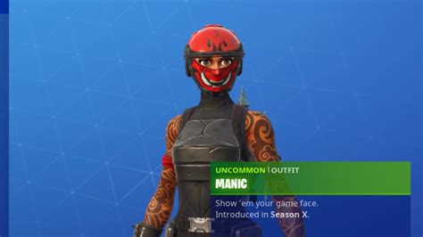 *UPDATED* Manic Skin Combos in Fortnite - YouTube