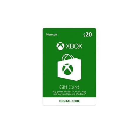 Tarjeta Xbox Live De 20