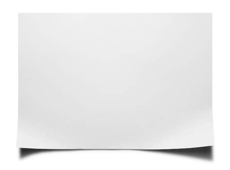 Premium Photo Blank White Paper