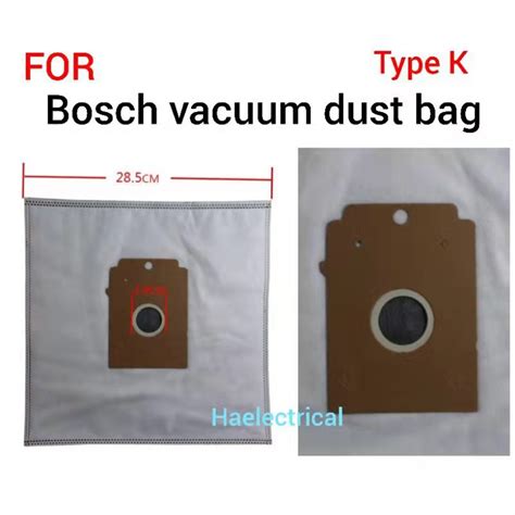 Bosch Vacuum Cleaner Dust Bag 5pcs TYPE K For Selected Model Shopee