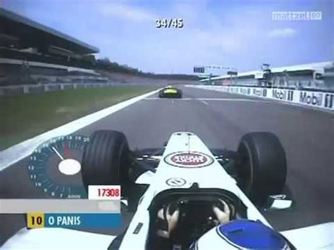 2001 German Grand Prix Olivier Panis Vs Jarno Trulli Onboard High Speed