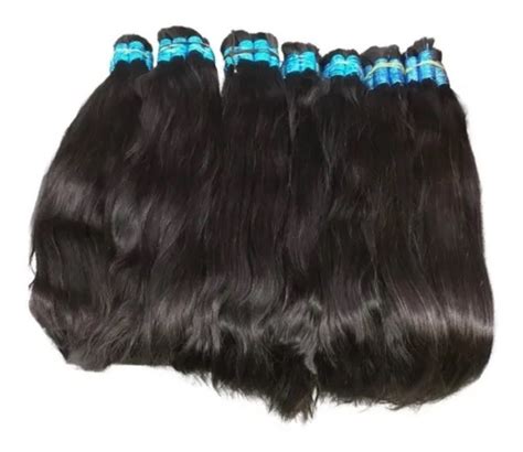 Cabelo Humano 75cm 300g Natural Indiano Levemente Ondulado