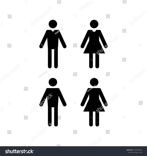 Gender Symbols Male Female Icons Vector Stock Vector Royalty Free