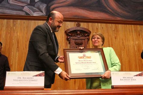 La Jornada Udeg Entrega Doctorado Honoris Causa A Michelle Bachelet