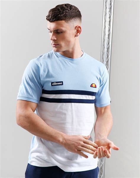 Ellesse Venire T Shirt Light Blue Terraces Menswear