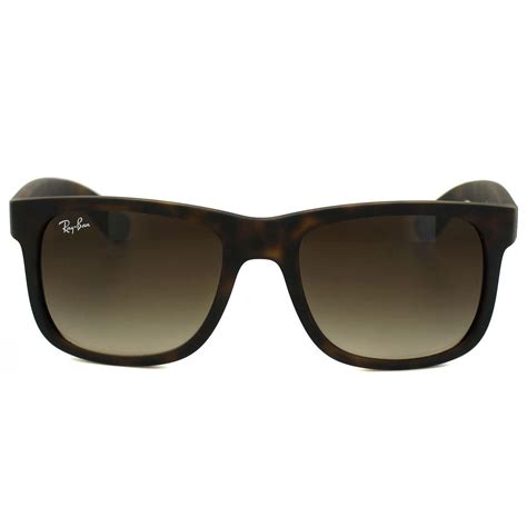 Ray Ban Sunglasses Justin 4165 710 13 Rubber Light Havana Brown