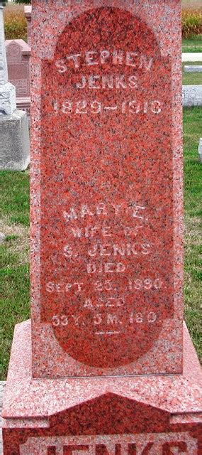 Mary Elizabeth James Jenks 1837 1890 Find A Grave Memorial