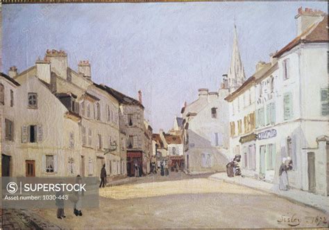 Square In Argenteuil Rue De La Chaussee 1872 Alfred Sisley 1839 1899