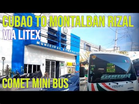 How To Commute Cubao To Montalban Via Litex Bagong Ruta Ng COMET YouTube