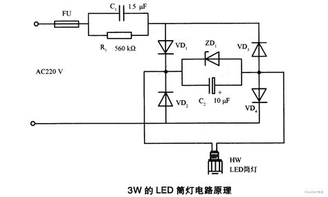 Led灯泡电路图原理图解 千图网